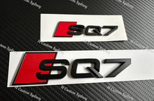 Load image into Gallery viewer, SQ7 Matte Black Full Badges Set For Audi SQ7 4M 2016-2023 Exclusive Pack
