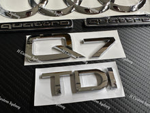 Load image into Gallery viewer, OEM Chrome Q7 TDI Badges Package For Audi Q7 Sline 4M 2016-2023 Models