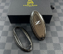 Load image into Gallery viewer, Premium Carbon Fiber Key Fob Cover Case Fit For Nissan Z Z34 Model Exclusive Made