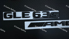 Load image into Gallery viewer, Full Matte Black GLE63S Badges Package For Mercedes GLE63S W166 2016-2019 Exclusive Night Edition Pack