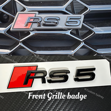 Load image into Gallery viewer, RS5 Gloss Black Full Badges Package For Audi RS5 2013-2023 Exclusive Pack
