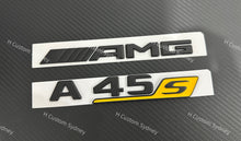 Load image into Gallery viewer, A45S Matte Black Full Badges Emblems Package For Mercedes A45S W177 Exclusive Edition One Pack