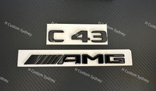 Load image into Gallery viewer, All Black C43 Full badges Package for Mercedes C43 2015-2018 Exclusive Night Edition