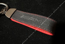 Load image into Gallery viewer, Premium Alcantara Leather Key Fob Cover Case For Mercedes AMG model Custom Made Exclusive Gift