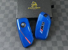 Load image into Gallery viewer, Luxury Carbon Fiber Key Fob Cover Case Fit For BMW New M5 G90 G99 New Generation Key Exclusive Made