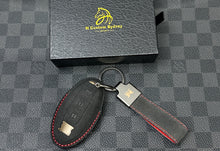 Load image into Gallery viewer, Alcantara Key Case & Keychain Set For Nissan GT-R ExclusiveEdition