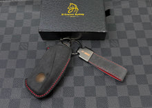Load image into Gallery viewer, Premium Alcantara and Nappa Leather Key Cover Case Keychain Fit For BMW XM Models Exclusive Edition