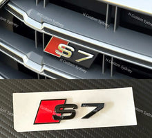Load image into Gallery viewer, Gloss Black S7 Badges Package For Audi S7 4G 4K 2013-2024 Exclusive Pack