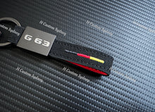 Load image into Gallery viewer, G63 Alcantara Keyring Keychain Key Cover For Mercedes G63 AMG Custom Made Exclusive Gift