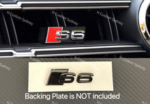 Load image into Gallery viewer, Gloss Full Black S6 Badges Package For Audi S6 C7 C8 Exclusive Night Edition Pack