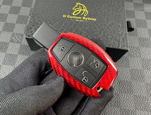 Load image into Gallery viewer, AMG GTR Premium Genuine Carbon Fiber Key Fob Cover Pack For Mercedes AMG GTR C190 Models Exclusive Made