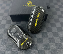 Load image into Gallery viewer, Premium Carbon Fiber Key Fob Cover For Mercedes AMG New C E GLC S EQ Class W206 X254 W223 C236 W214 Exclusive Made
