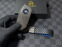 Load image into Gallery viewer, Premium Genuine Carbon Fiber Key Fob Cover Case For BMW XM New Generation Key Exclusive Made
