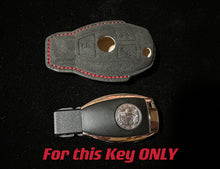 Load image into Gallery viewer, Premium Alcantara Leather Key Fob Cover Case For Mercedes AMG C63s C43 model Custom Made Exclusive Gift