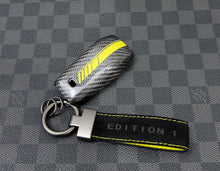 Load image into Gallery viewer, Premium Genuine Carbon Fiber Key Fob Cover Case Fit For Mercedes AMG Model A C E GLA GLB GLC GLE GLS G GT Class Custom Made Exclusive Edition One