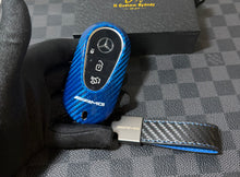 Load image into Gallery viewer, Luxury Carbon Fiber Key Fob Cover Case For Mercedes AMG New C E GLC S EQ Class W206 X254 W223 C236 W214 X290 Exclusive Made