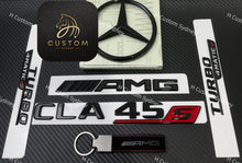Load image into Gallery viewer, Gloss Black CLA45S Full Badges Package For Mercedes CLA45S C118 Exclusive Pack