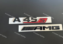 Load image into Gallery viewer, A45S Gloss Black Full Badges Emblems Package For Mercedes A45S W177 Exclusive Pack