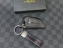 Load image into Gallery viewer, i4 M60 Genuine Carbon Fiber Keyring Key Fob Cover For BMW New i4 M60 Custom Made Exclusive Gift