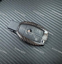 Load image into Gallery viewer, Black Series Premium Genuine Carbon Fiber Key Fob Cover Pack For Mercedes AMG Models Exclusive Made