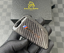 Load image into Gallery viewer, Luxury Carbon Fiber Keyring Key Fob Cover Kit For BMW M4 CS G82 Custom Made Exclusive Edition