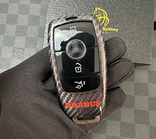 Load image into Gallery viewer, Premium Carbon Fiber Key Fob Cover & Keychain Set – Fits Mercedes G63 AMG 2019-2025 Exclusive Edition