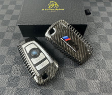 Load image into Gallery viewer, Premium Genuine Carbon Fiber Key Fob Cover For BMW M3 M4 M4 Competition Old Model Custom Made Exclusive Gift