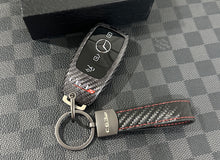 Load image into Gallery viewer, C63S Genuine Carbon Fiber Key Fob Cover Keyring Pack For Mercedes W205 C63S AMG 2019-2023 Model Custom Made Exclusive Edition