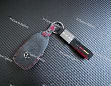 Load image into Gallery viewer, GLE53 Alcantara Keyring Keychain Key Cover For Mercedes GLE53 AMG Custom Made Exclusive Gift