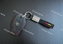 Load image into Gallery viewer, GLE63S Alcantara Keyring Keychain Key Cover For Mercedes GLE63S AMG Custom Made Exclusive Gift