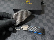 Load image into Gallery viewer, Premium Carbon Fiber Key Fob Cover Keychain Set For BMW X5M X6M Competition Custom Made Exclusive Gift