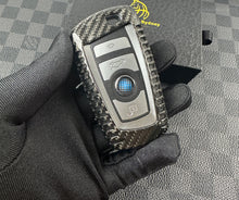 Load image into Gallery viewer, Premium Genuine Carbon Fiber Key Fob Cover For BMW M3 M4 M4 Competition Old Model Custom Made Exclusive Gift
