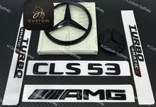 Load image into Gallery viewer, Gloss Black GLS53 Full Badges Pack For Mercedes CLS53 C257 Exclusive Edition