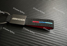 Load image into Gallery viewer, M30i M40i M50i Premium Alcantara Keyring Keychain For BMW M30i M40i M50i Models Custom Made Exclusive Gift