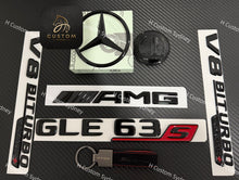 Load image into Gallery viewer, GLE63S Gloss Black Badges Emblems Package For Mercedes GLE63S V167 C167 2024+ Exclusive Night Edition Pack