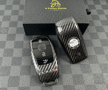Load image into Gallery viewer, Premium Genuine Carbon Fiber Key Cover Case For Mercedes AMG CLA45S C118 Custom Made