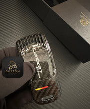 Load image into Gallery viewer, Carbon Edition Genuine Carbon Fiber Key FOB Cover For Audi RS4 RS5 S4 S5 SQ5 SQ7 TTS TTRS Exclusive Made
