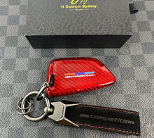 Load image into Gallery viewer, BMW Competition Edition Premium Fiber Key Fob Cover For BMW M3 M4 M5 M8 X3M X4M X5M X6M Competition Custom Made Exclusive Gift