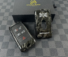 Load image into Gallery viewer, Luxury Forged Carbon Fiber Key Fob Cover Fit For Land Rover Range Rover Exclusive Made