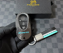 Load image into Gallery viewer, Luxury Carbon Fiber Key Fob Cover Case For Mercedes AMG New C E GLC S EQ Class W206 X254 W223 C236 W214 X290 F1 Petronas Edition Exclusive Made