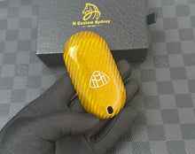 Load image into Gallery viewer, Luxury Carbon Fiber Key Fob Cover Case For Mercedes Maybach S GLS Class Exclusive Gold Edition