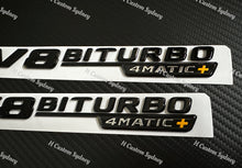 Load image into Gallery viewer, GLC63S Gloss Black Badges Package For Mercedes GLC63S X253 C253 Exclusive Pack