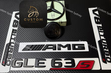Load image into Gallery viewer, GLE63S Matte Black Badges Emblems Package For Mercedes GLE63S V167 C167 2024+ Exclusive Night Edition Pack