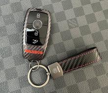Load image into Gallery viewer, Premium Carbon Fiber Key Fob Cover & Keychain Set – Fits Mercedes G63 AMG 2019-2025 Exclusive Edition