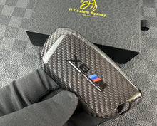 Load image into Gallery viewer, Premium Genuine Carbon Fiber Key Fob Cover Case For BMW New X5M X6M LCI XM New Generation Key Exclusive Made