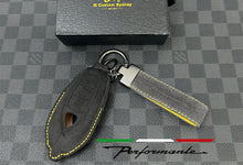 Load image into Gallery viewer, Premium Alcantara and Nappa Leather Key Fob Cover Case Keychain Pack For Lamborghini Urus Custom Made Exclusive Edition
