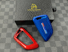 Load image into Gallery viewer, BMW Competition Edition Premium Fiber Key Fob Cover For BMW M3 M4 M5 M8 X3M X4M X5M X6M Competition Custom Made Exclusive Gift