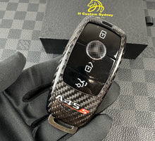 Load image into Gallery viewer, Premium Genuine Carbon Fiber Key Cover Case For Mercedes AMG A45S W177 Custom Made