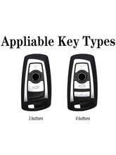 Load image into Gallery viewer, M Performance Genuine Carbon Fiber Keyring Key Fob Cover Pack For BMW M Performance Models Custom Made Exclusive Gift