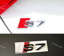 Load image into Gallery viewer, Gloss Black S7 Badges Package For Audi S7 4G 4K 2013-2024 Exclusive Pack